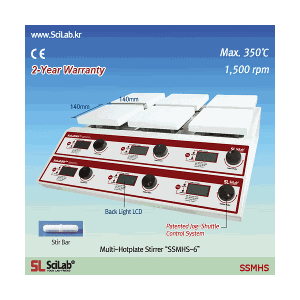 Bếp gia nhiệt có khuấy từ 6 vị trí SSMHS-6 Scilab