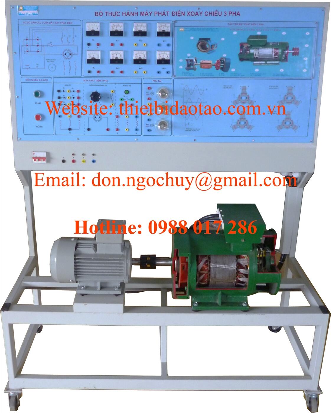 Mô hình máy phát điện ba pha