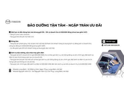 MAZDA NGUYỄN VĂN CỪ - BẢO DƯỠNG TẬN TÂM – NGẬP TRÀN ƯU ĐÃI