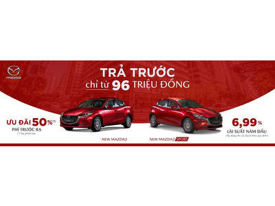 MAZDA2 2020 ƯU ĐÃI 50% PHÍ TRƯỚC BẠ TRONG THÁNG 9