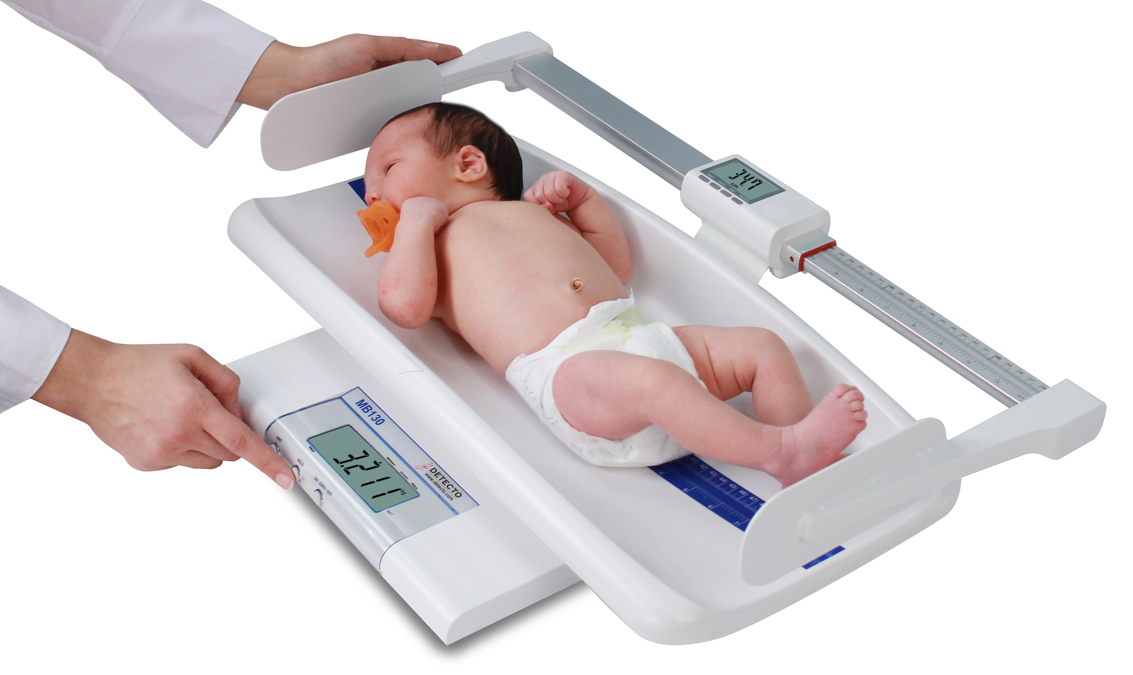 Cân sơ sinh có thước đo chiều cao (Baby scale)