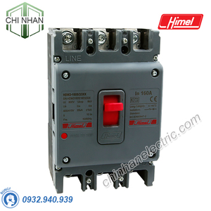 MCCB 3P 140A 35KA ( cầu dao tự động dạng khối ) - HDM3160S14033XX - Himel