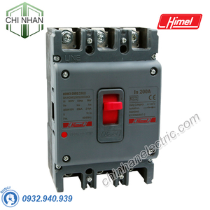 MCCB 3P 180A 35KA ( cầu dao tự động dạng khối ) - HDM3250S18033XX - Himel