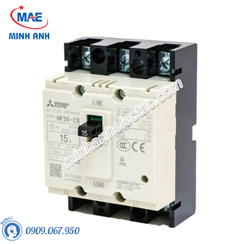 MCCB - Cầu Dao Tự Động NF250-CV 3P 225A 25kA MITSUBISHI