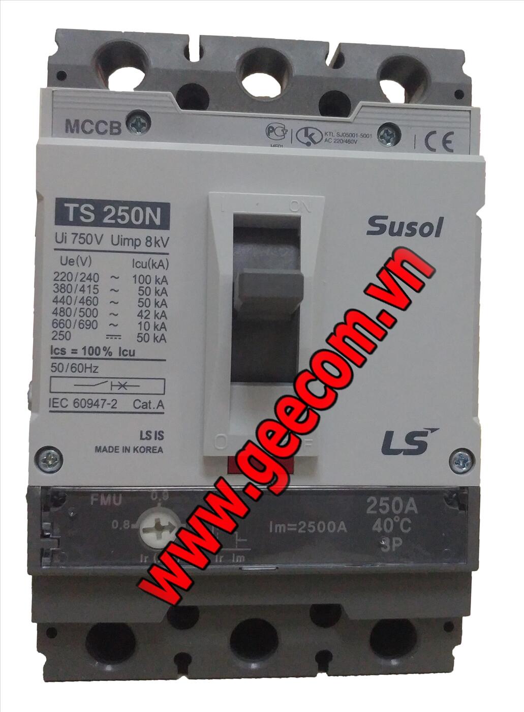 MCCB chỉnh dòng LS - TS250N FMU250