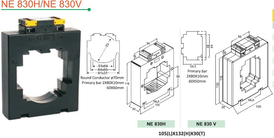 Biến Dòng Đo Lường Newtek 2500/5A