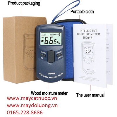 Máy đo độ ẩm cho gỗ cảm ứng MD-918