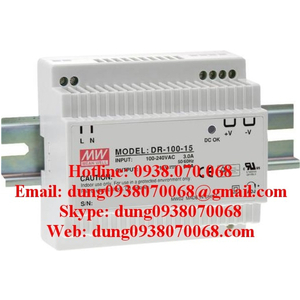 MEAN WELL DINRAIL DR-100-12, DR-100-15, DR-100-24