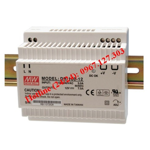 MEAN WELL DINRAIL DR-100-12, DR-100-15, DR-100-24