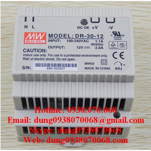 MEAN WELL DINRAIL DR-30-5, DR-30-12, DR-30-15, DR-30-24