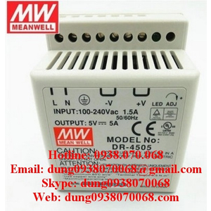 MEAN WELL DINRAIL DR-4505, DR-4512, DR-4515, DR-4524
