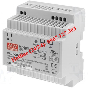 MEAN WELL DINRAIL DR-60-5, DR-60-12, DR-60-15, DR-60-24