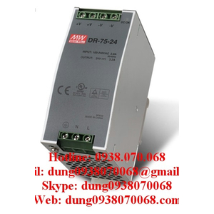 MEAN WELL DINRAIL DR-75-12, DR-75-24, DR-75-48