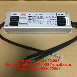 Mean well ELG-200-12A, ELG-200-24A, ELG-200-36A, ELG-200-42A, ELG-200-48A