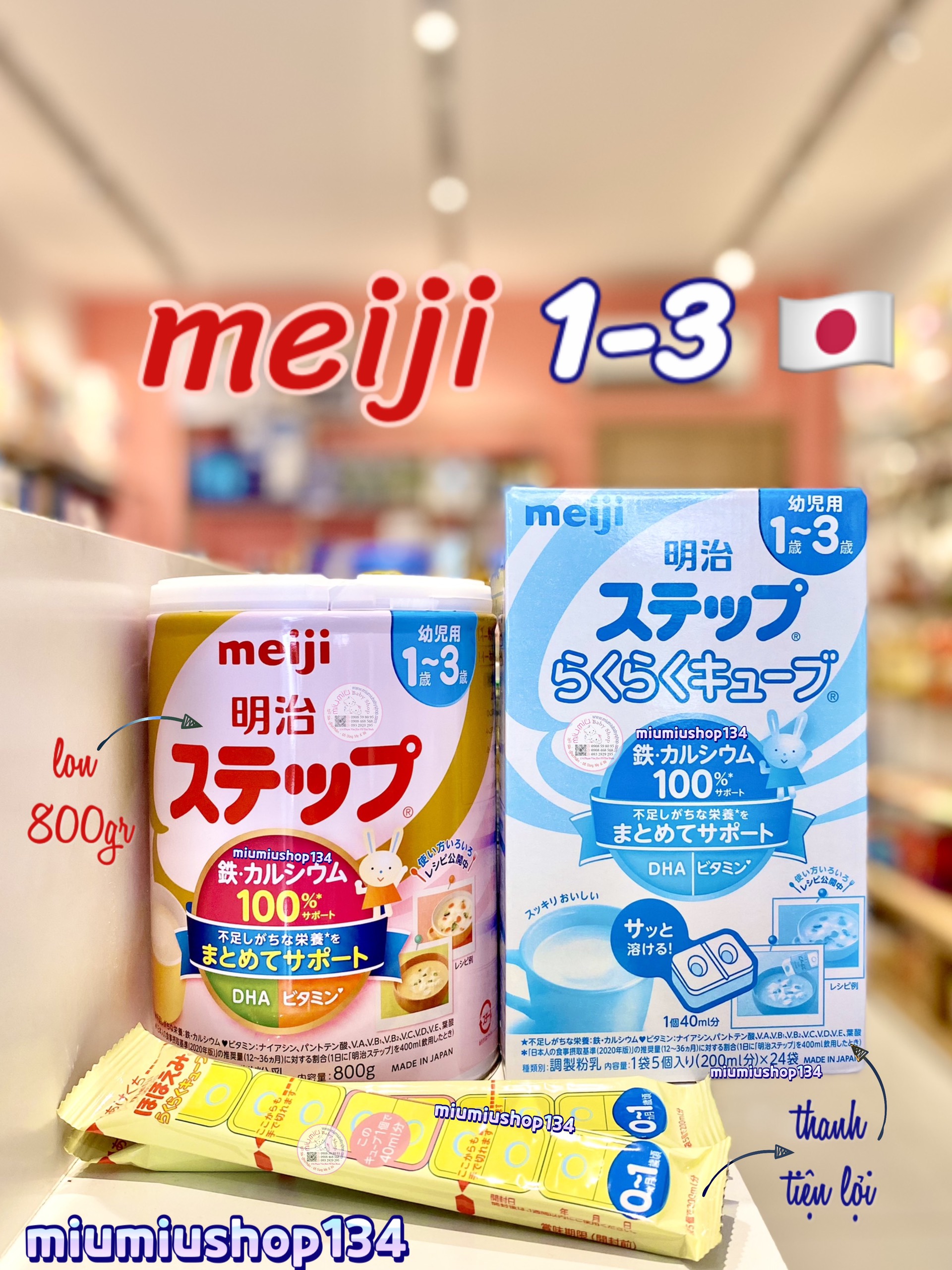 Sữa Meiji 1-3 tuổi ( nội địa Nhật ) 800gr 🇯🇵