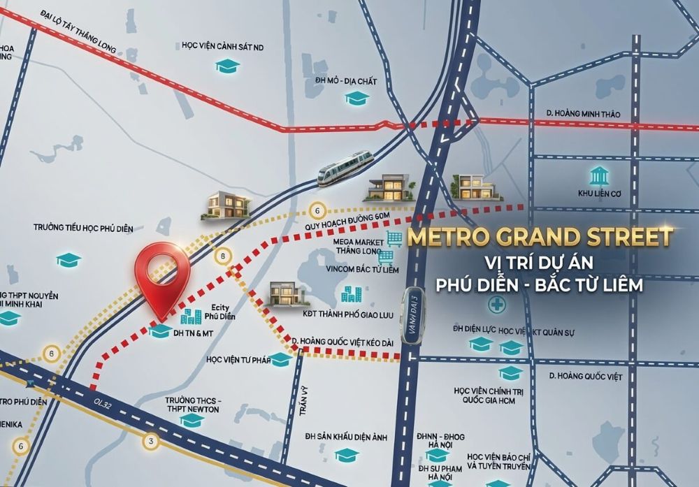 Metro Grand Street Phú Diễn: Bảng Giá & Chính Sách Mới Nhất