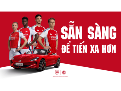 MG chính thức trở thành nhà tài trợ của CLB bóng đá Arsenal