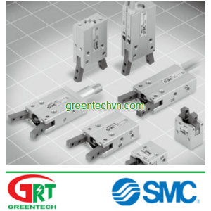 Angular gripper / pneumatic / 2-jaw / compact ø 6 - 7 mm | MHC2 series | SMC Vietnam | Khí nén SMC