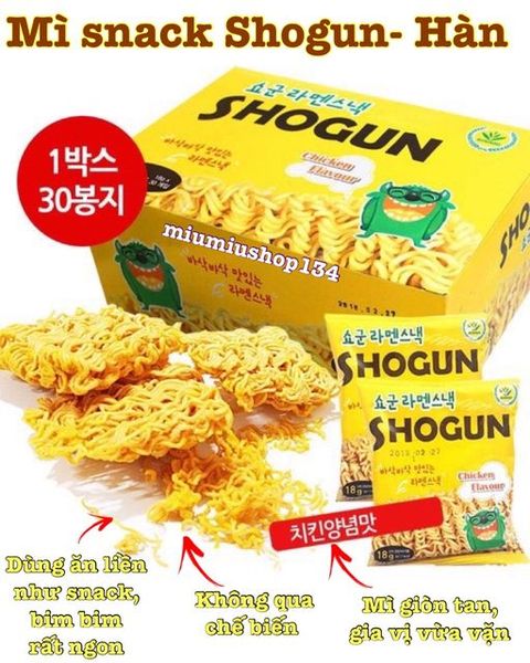Mì snack Hàn Shogun