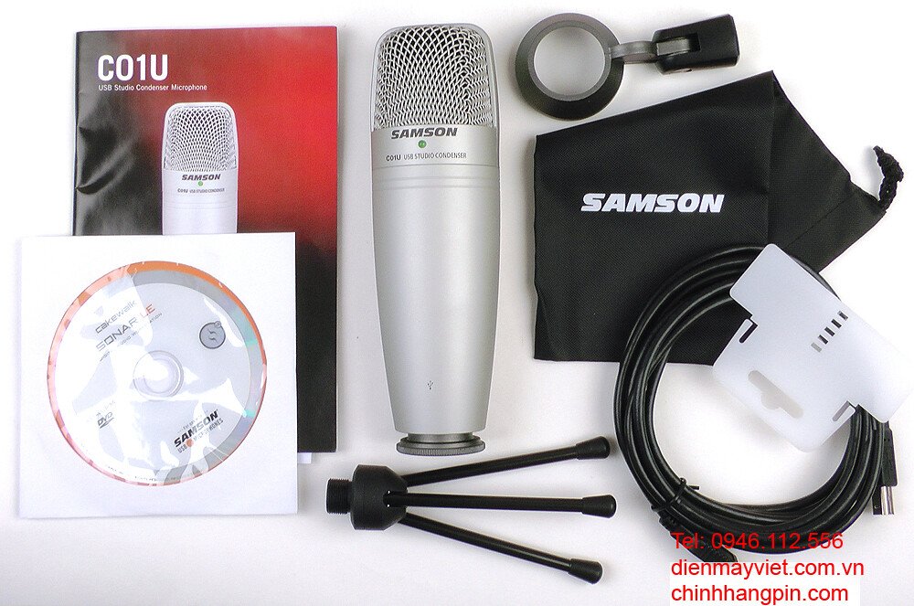 Microphone Samson C01UCW studio Cakewalk Sonar LE USB