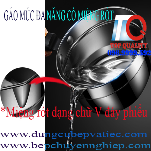 Khay GN inox , cont inox. cont nhựa đen, gáo đa năng, gáo cán gỗ