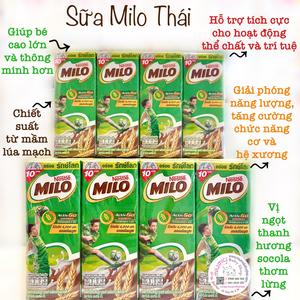 Milo Thái 180ml 🇹🇭 8 hộp/ lốc