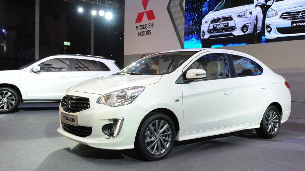 Phiên bản Attrage đầu tiên ra mắt Việt Nam năm 2014