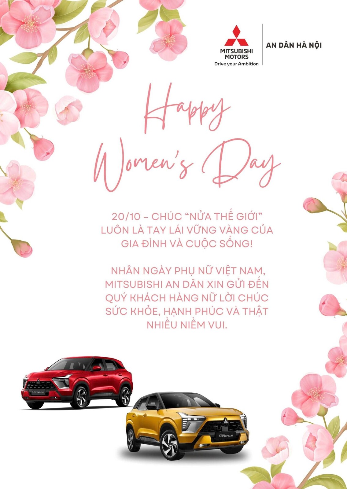 MITSUBISHI LONG BIÊN CHÚC MỪNG NGÀY PHỤ NỮ VIỆT NAM 20/10