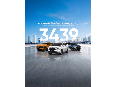 Mitsubishi Motors VIỆT NAM công bố kết quả bán hàng tháng 4/2026
