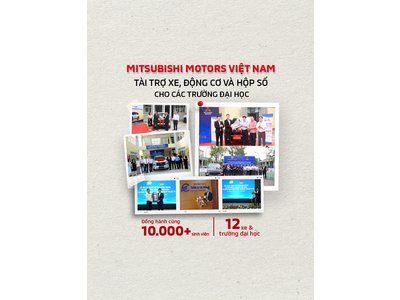 Mitsubishi Motors Việt Nam trao tặng 12 xe và nhiều bộ động cơ, hộp số cho 15 trường đại học