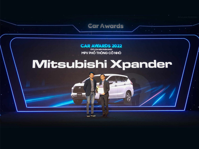 MITSUBISHI XPANDER ĐẠT GIẢI THƯỞNG “MPV CỦA NĂM 2022” TẠI LỄ TRAO GIẢI CAR AWARDS