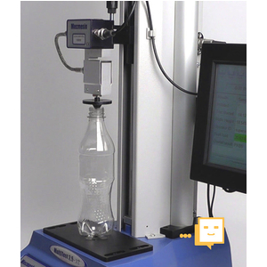 Thiết bị đo lực nén top load chai PET Mecmesin