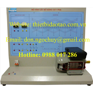 Mô hình cắt bổ động cơ điện KĐB 1pha, 3 pha AC