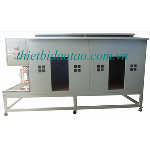 Mô hình dàn trải hệ thống thông gió công nghiệp.