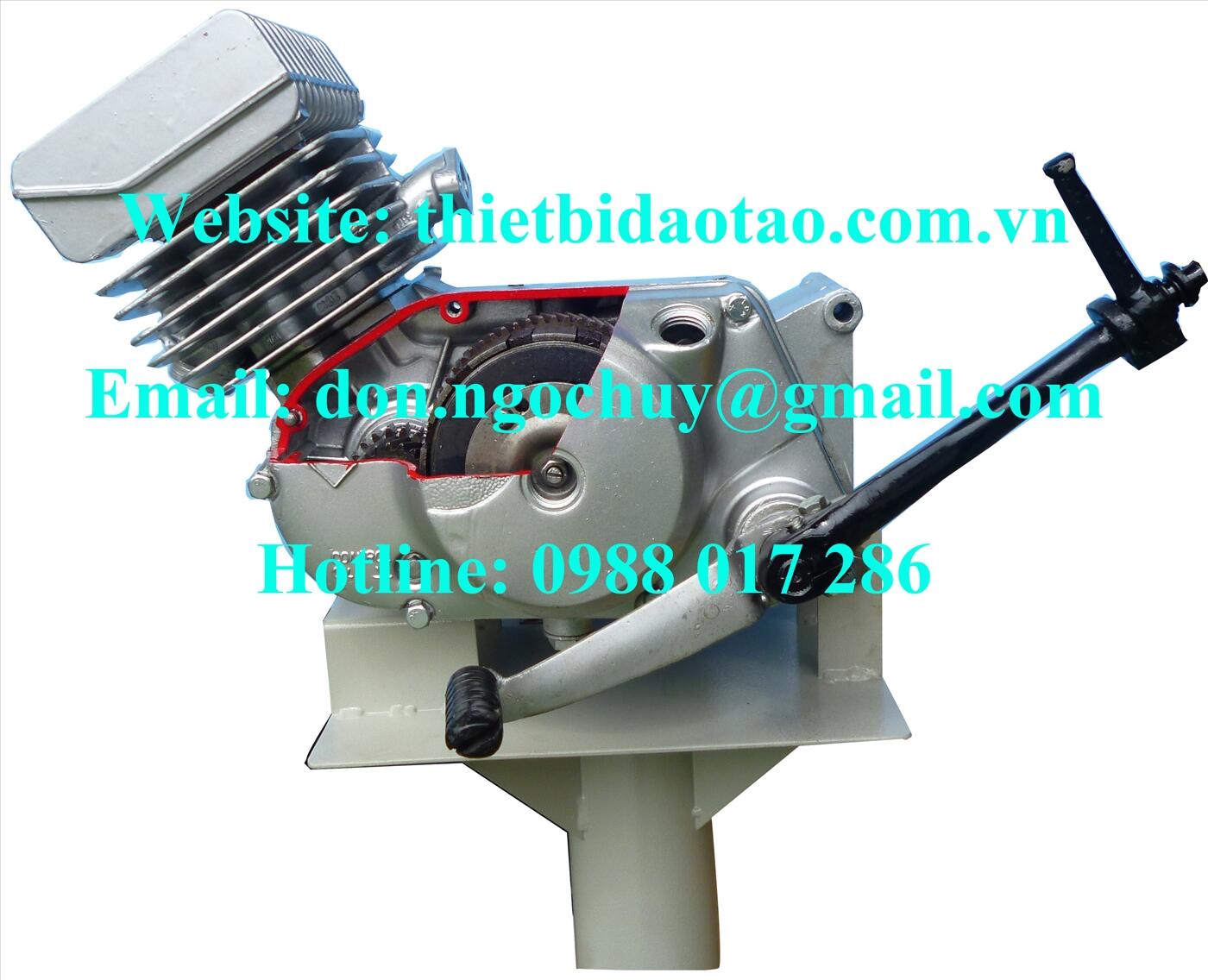 Mô hình động cơ xe số cắt bổ