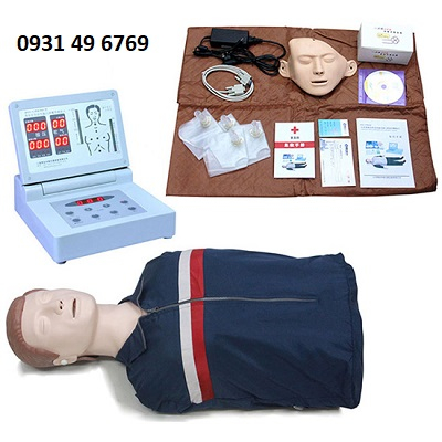 Mô hình hồi sức cấp cứu bán thân có màn hình điện tử CPR290