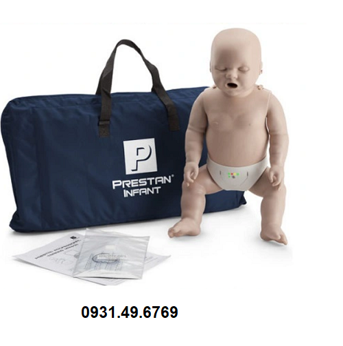 MÔ HÌNH HỒI SỨC CẤP CỨU CPR TRẺ SƠ SINH CÓ ĐÈN BÁO PRESTAN PP-IM-100M-MS