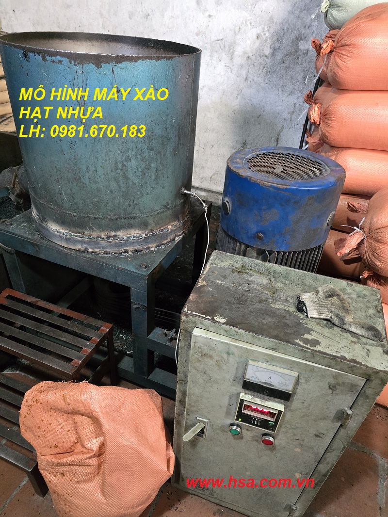 máy xào nhựa chạy khởi động trực tiếp bằng khởi động từ