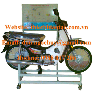 Mô hình tổng thành động cơ xe máy dàn trải (xe số hoạt động được).