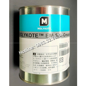 Mỡ Molykote EM-50L bao bì mới của hãng.