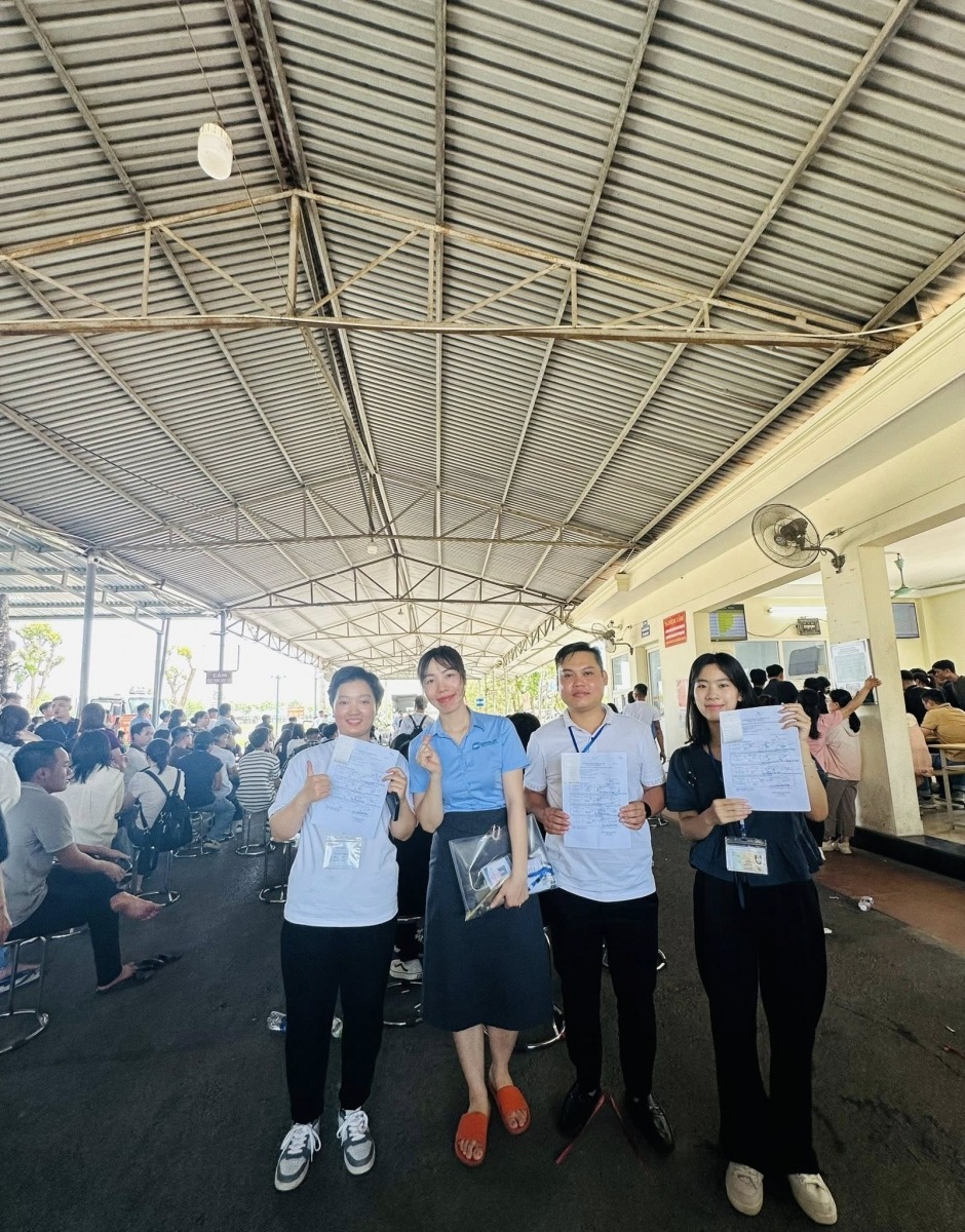 Hình 8: Niềm vui của các thí sinh sau khi hoàn thành nội dung thi