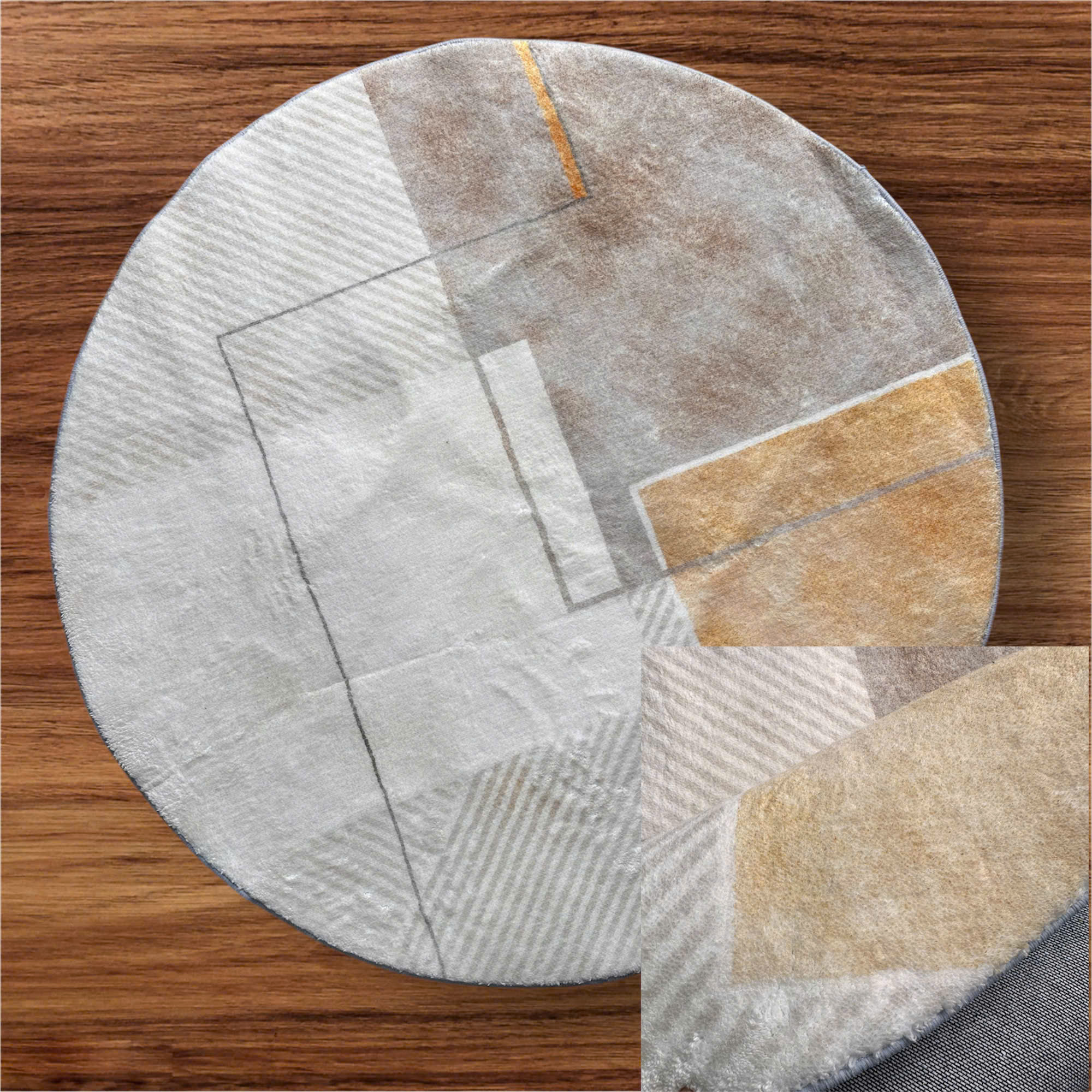 Thảm tròn lông cừu MODEL001