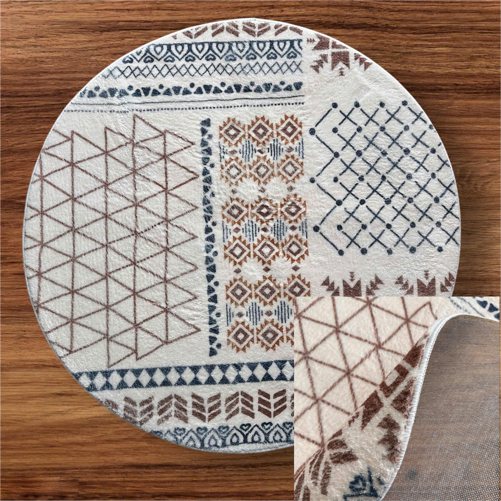 Thảm tròn lông cừu MODEL004