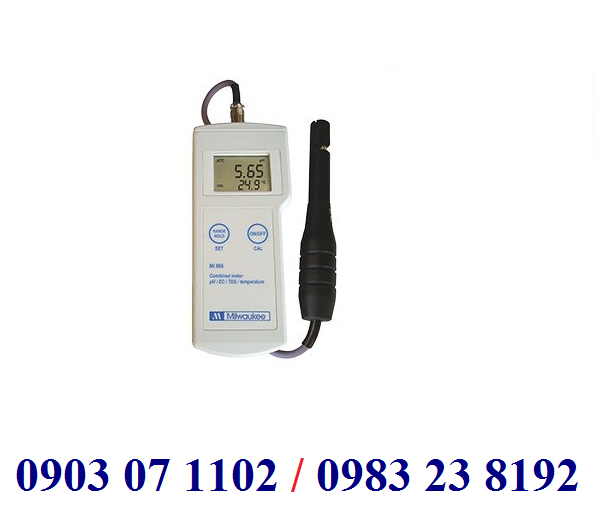 MÁY ĐO pH/EC/TDS/NHIỆT ĐỘ CẦM TAY ĐIỆN TỬ HIỆN SỐ Model Mi806