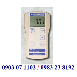 MÁY ĐO pH/NHIỆT ĐỘ THỰC PHẨM CẦM TAY ĐIỆN TỬ HIỆN SỐ Model MW 102