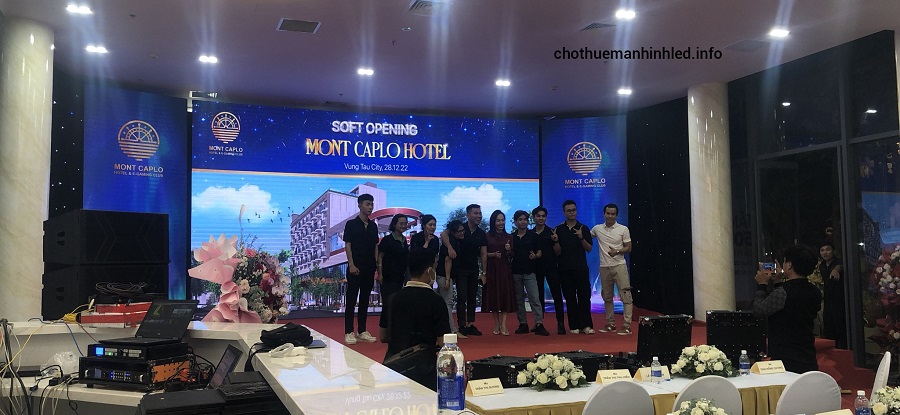 Thuê màn hình Led tổ chức sự kiện Soft Opening Mont Caplo Hotel tại Vũng Tàu