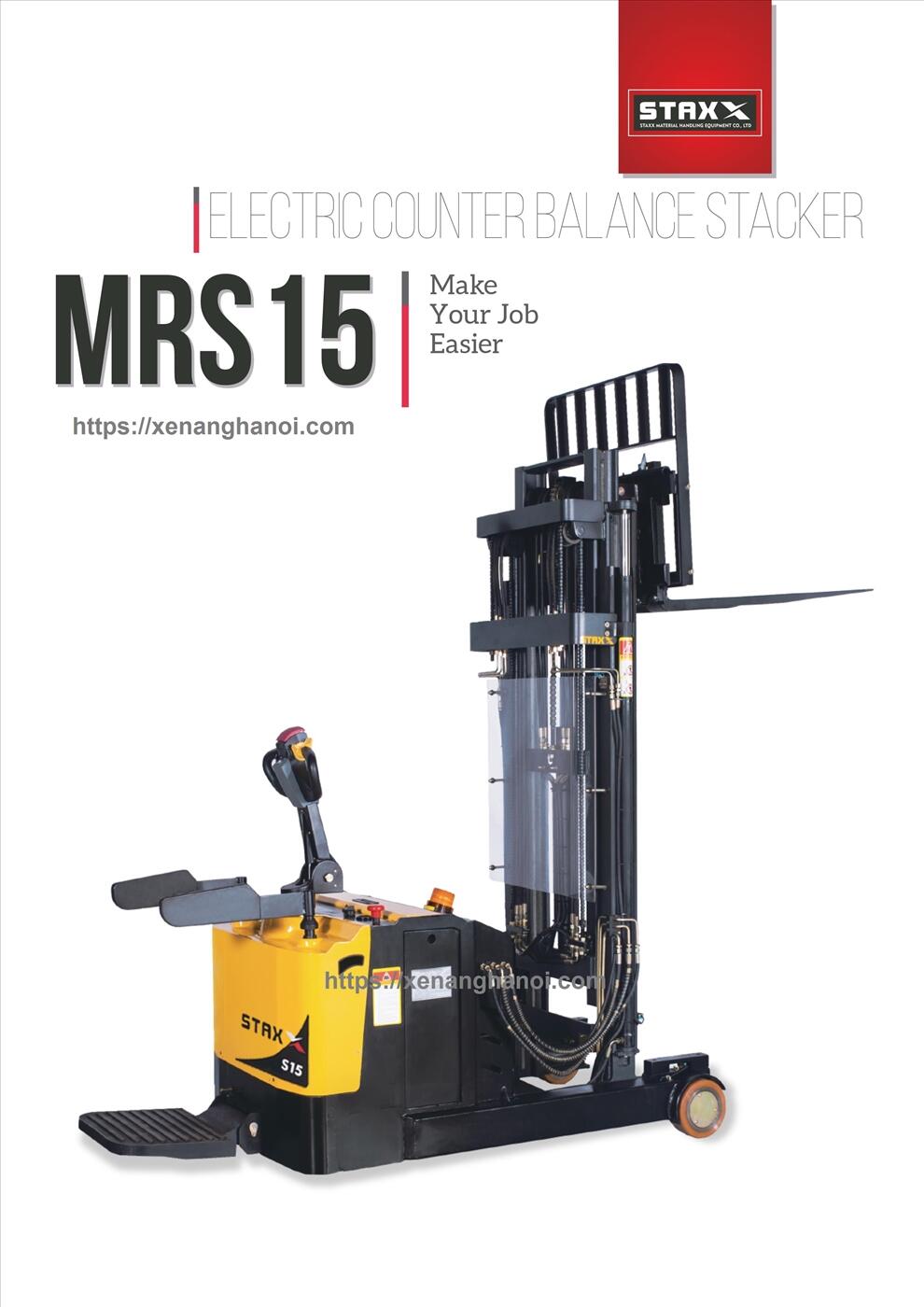 thông số kỹ thuật xe nâng điện đứng lái