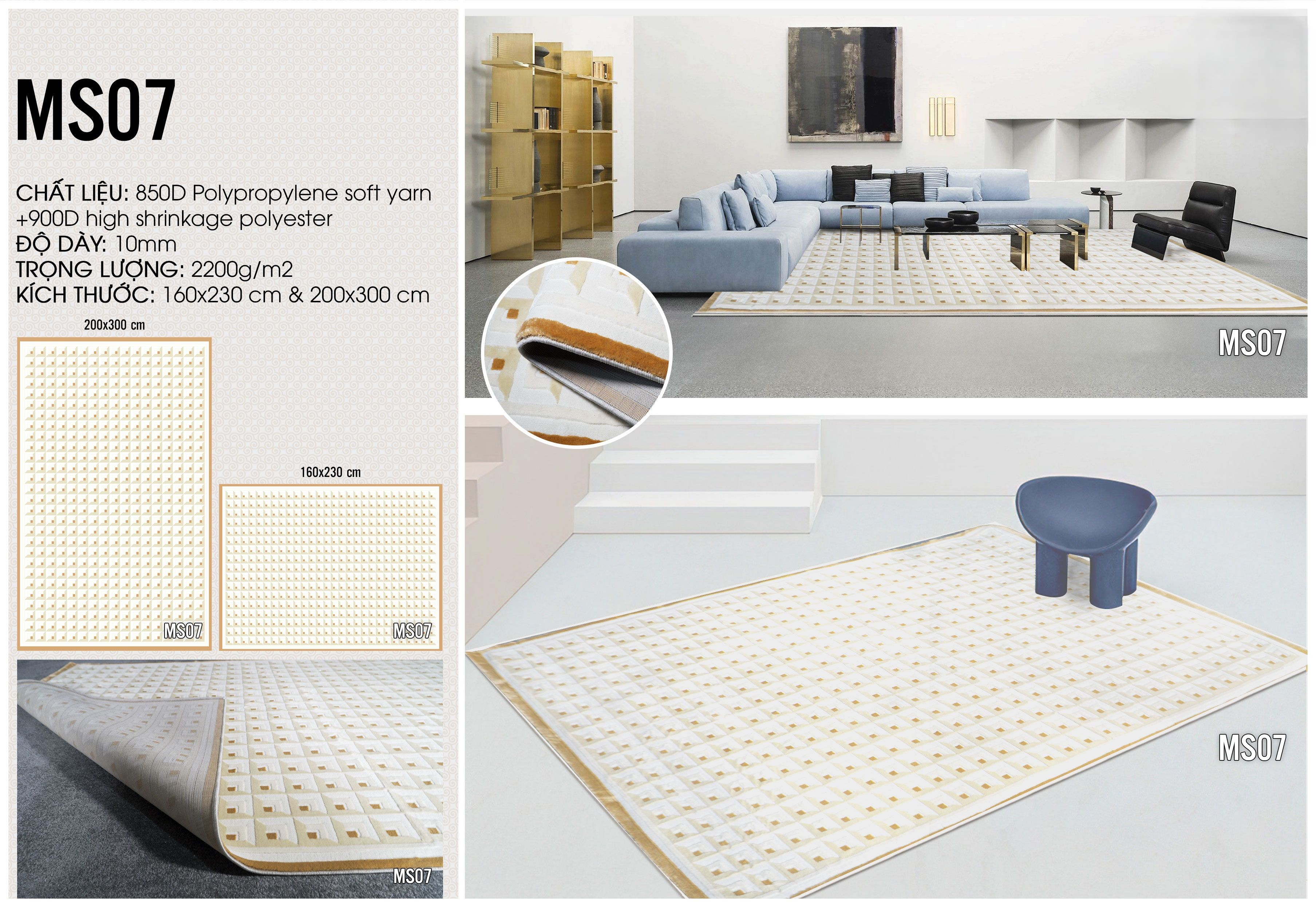 Thảm dệt 3D cao cấp- GO-MS