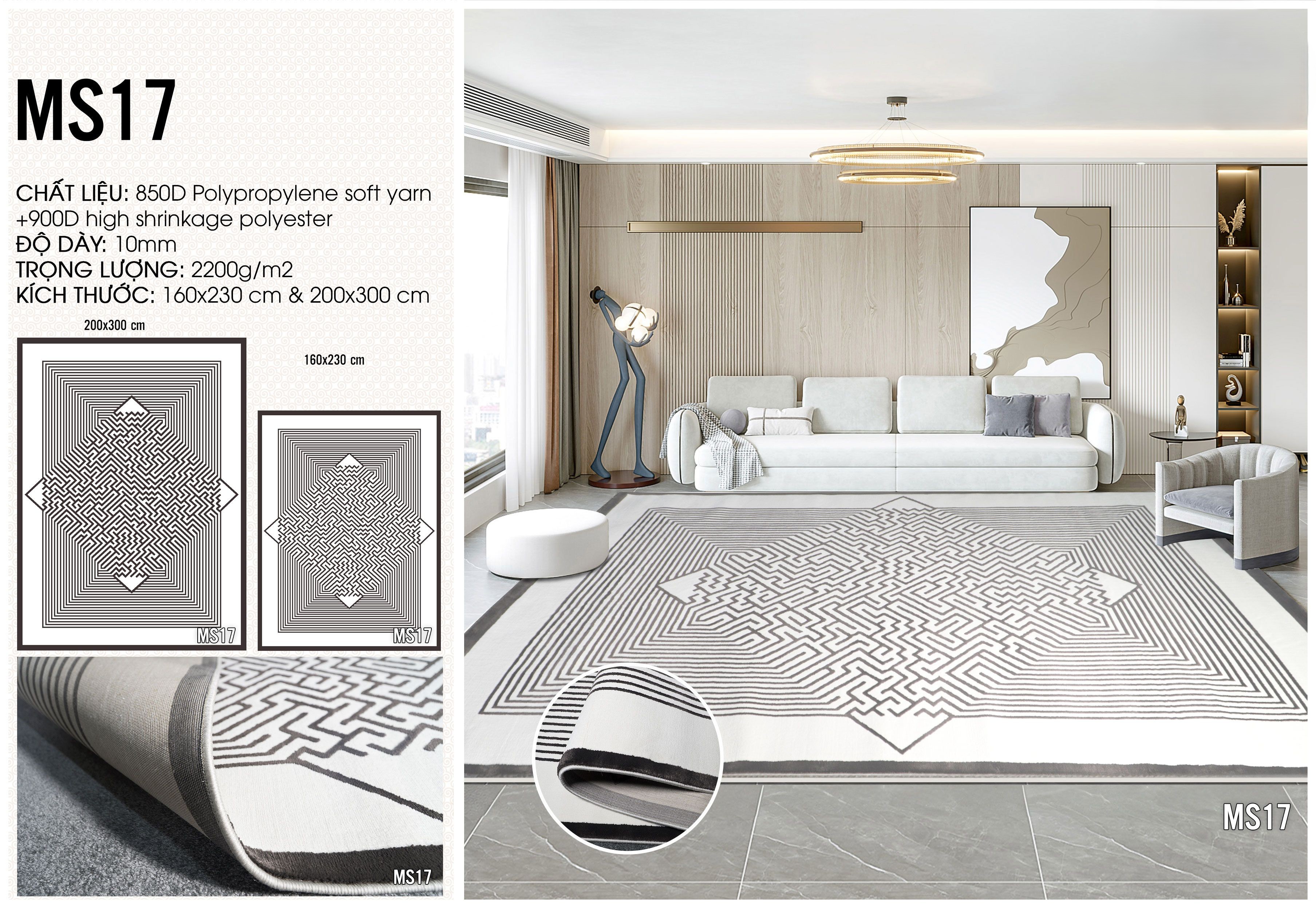 Thảm dệt 3D cao cấp- GO-MS