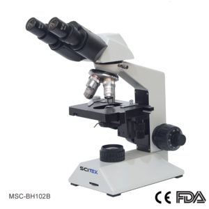Kính hiển vi sinh học với bàn soi cơ học hai lớp - MSC-BH102B; MSC-BS102B